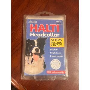 NWT Halti Head Collar Dog Lead Black Stops Pulling Kindly Easy to fit size 2